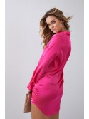 Fuchsia ruffled shirt dress FG641 - Online store - Boutique